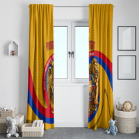 Personalized Armenia Coat Of Arms Window Curtain Armenian Flag Map And Patriotic Eagle Lion