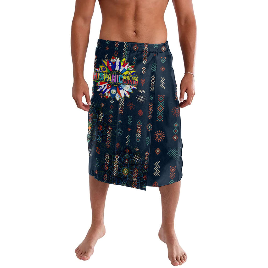Hispanic Heritage Month Lavalava Colorful Aztec Mandala - Latin American Flags Culture History
