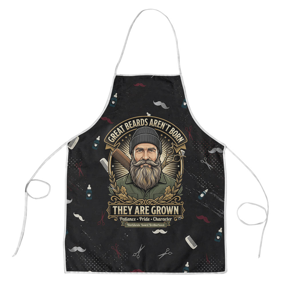 The Beard Society Apron Vintage Barber Great Beards Grown With Pride