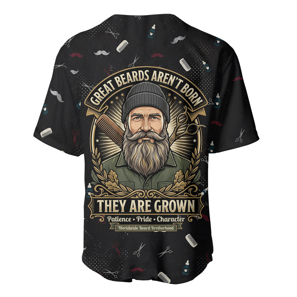 The Beard Society Baseball Jersey Vintage Barber Great Beards Grown With Pride