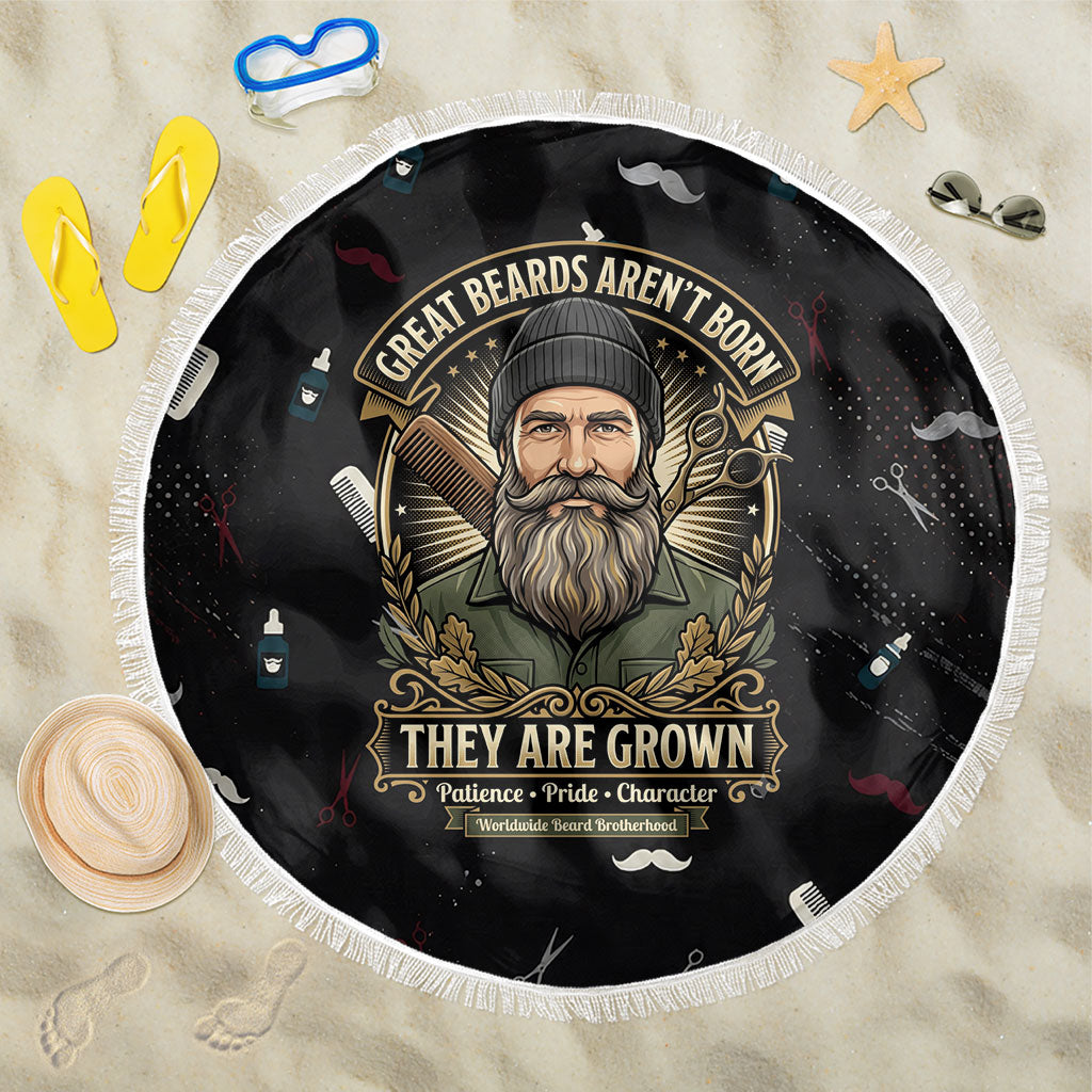 The Beard Society Beach Blanket Vintage Barber Great Beards Grown With Pride