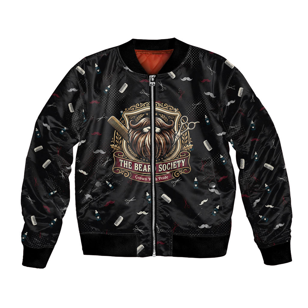 The Beard Society Bomber Jacket Vintage Barber Great Beards Grown With Pride