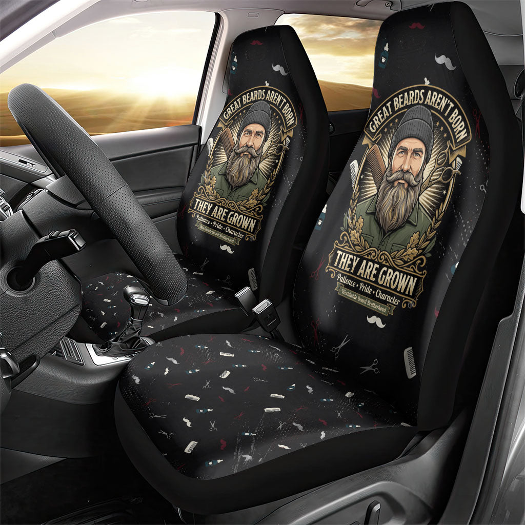 The Beard Society Car Seat Cover Vintage Barber Great Beards Grown With Pride