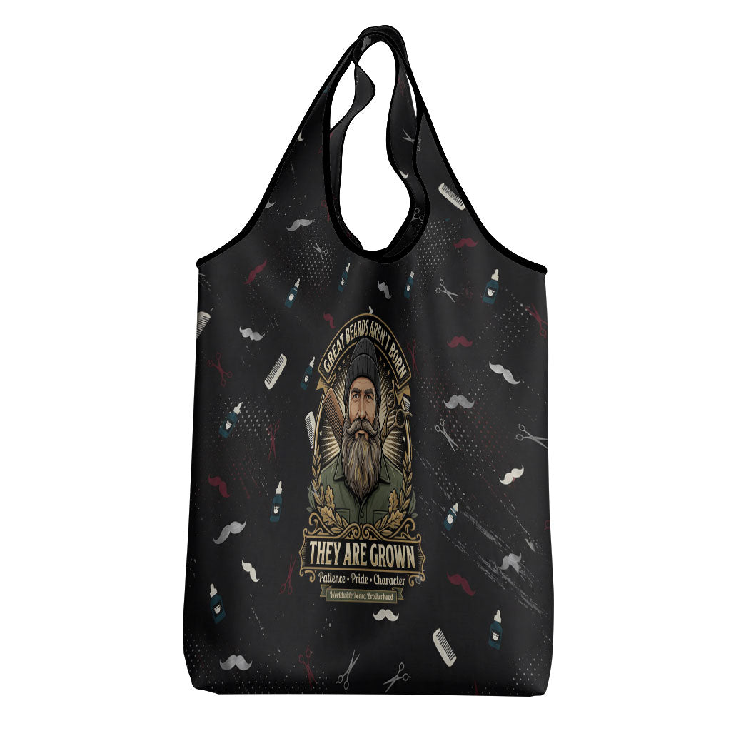 The Beard Society Grocery Bag Vintage Barber Great Beards Grown With Pride