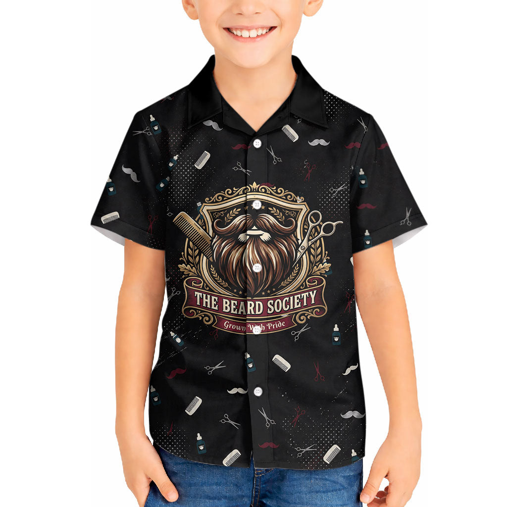 The Beard Society Hawaiian Shirt Vintage Barber Great Beards Grown With Pride