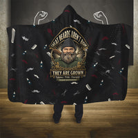 The Beard Society Hooded Blanket Vintage Barber Great Beards Grown With Pride