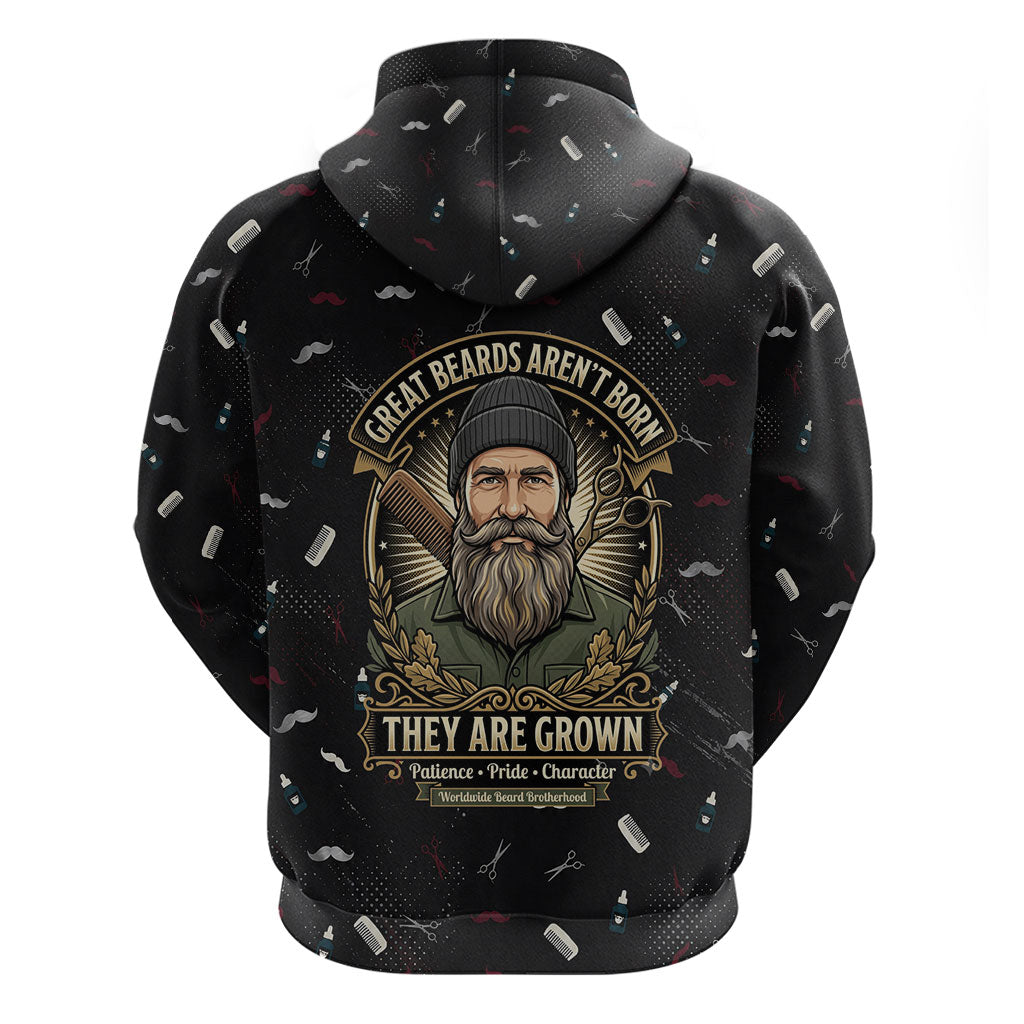 The Beard Society Hoodie Vintage Barber Great Beards Grown With Pride