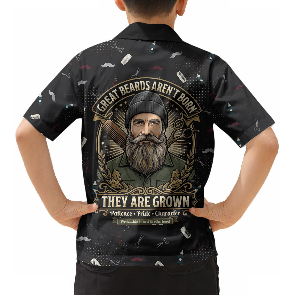 The Beard Society Kid Hawaiian Shirt Vintage Barber Great Beards Grown With Pride
