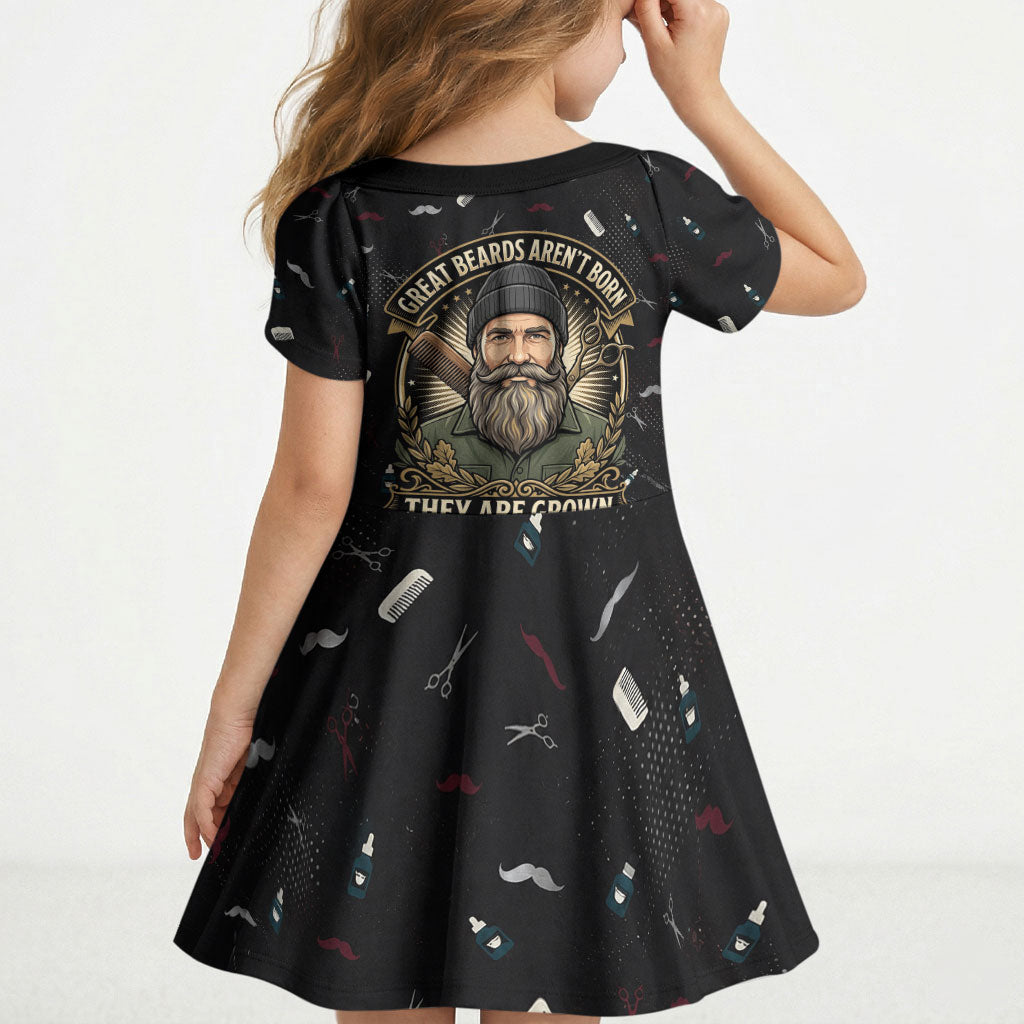 The Beard Society Kid Short Sleeve Dress Vintage Barber Great Beards Grown With Pride