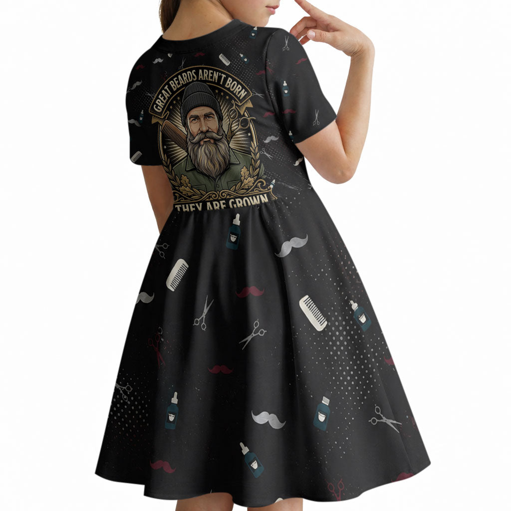 The Beard Society Kid Short Sleeve Dress Vintage Barber Great Beards Grown With Pride