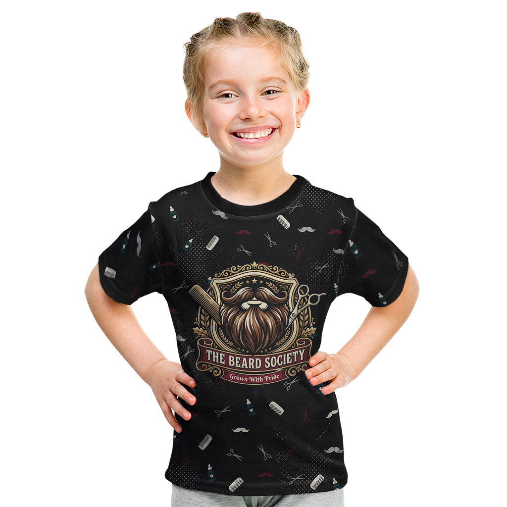 The Beard Society Kid T Shirt Vintage Barber Great Beards Grown With Pride