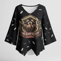 The Beard Society Kimono Sleeve Blouse Vintage Barber Great Beards Grown With Pride