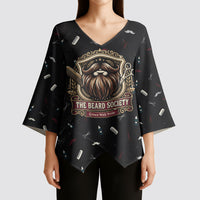 The Beard Society Kimono Sleeve Blouse Vintage Barber Great Beards Grown With Pride