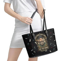 The Beard Society Leather Tote Bag Vintage Barber Great Beards Grown With Pride