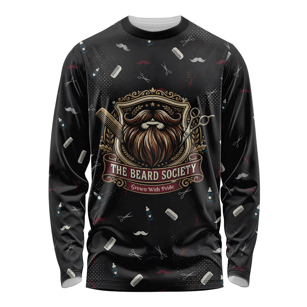 The Beard Society Long Sleeve Shirt Vintage Barber Great Beards Grown With Pride