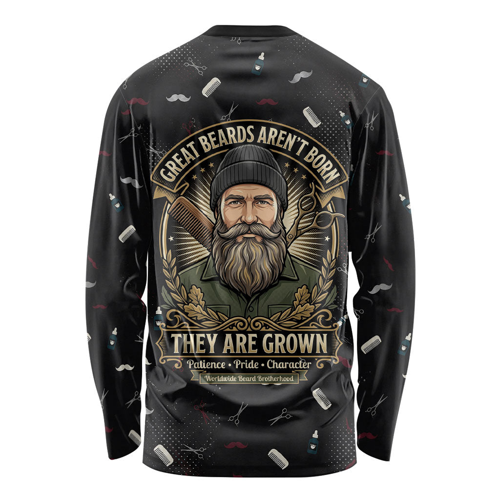 The Beard Society Long Sleeve Shirt Vintage Barber Great Beards Grown With Pride