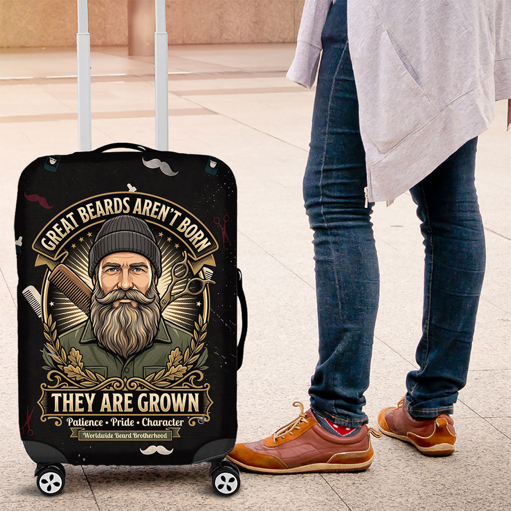 The Beard Society Luggage Cover Vintage Barber Great Beards Grown With Pride