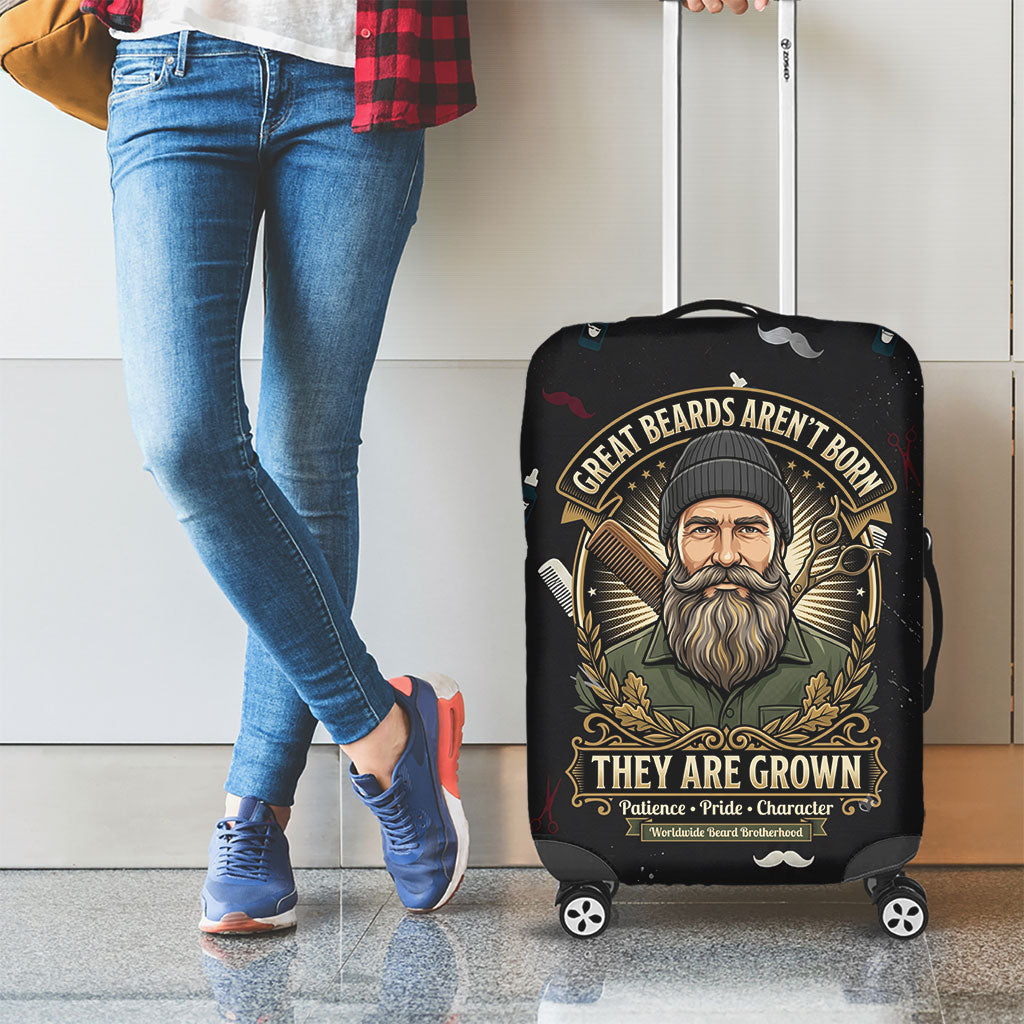 The Beard Society Luggage Cover Vintage Barber Great Beards Grown With Pride