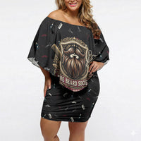 The Beard Society Off Shoulder Short Dress Vintage Barber Great Beards Grown With Pride
