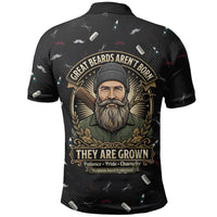 The Beard Society Polo Shirt Vintage Barber Great Beards Grown With Pride
