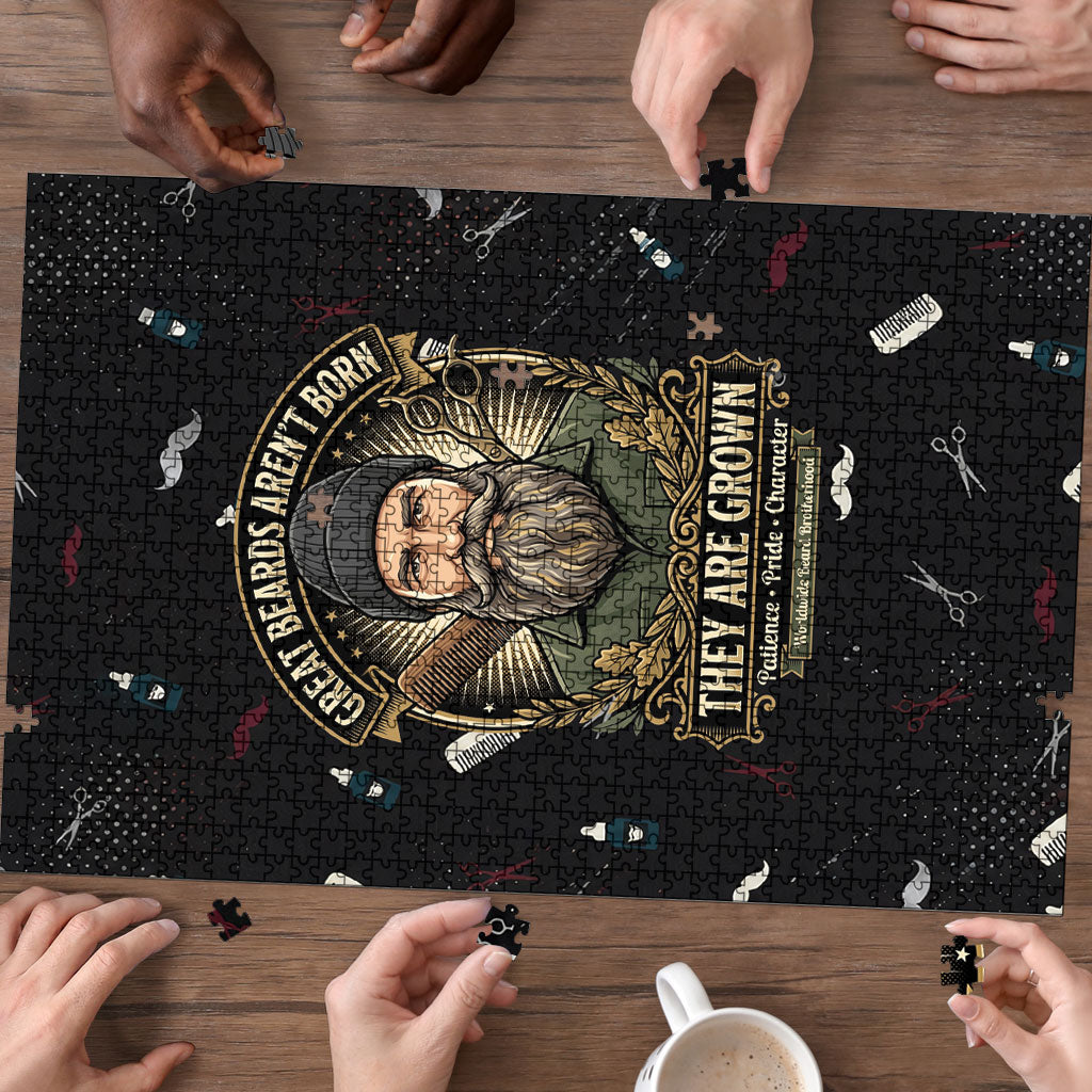 The Beard Society Puzzle Vintage Barber Great Beards Grown With Pride