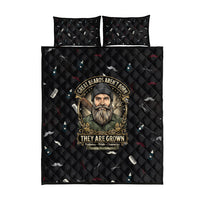 The Beard Society Quilt Bed Set Vintage Barber Great Beards Grown With Pride