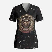The Beard Society Scrub Top Vintage Barber Great Beards Grown With Pride