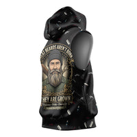 The Beard Society Sleeveless Hoodie Vintage Barber Great Beards Grown With Pride