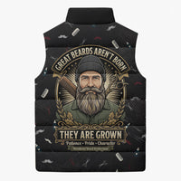 The Beard Society Sleeveless Puffer Jacket Vintage Barber Great Beards Grown With Pride