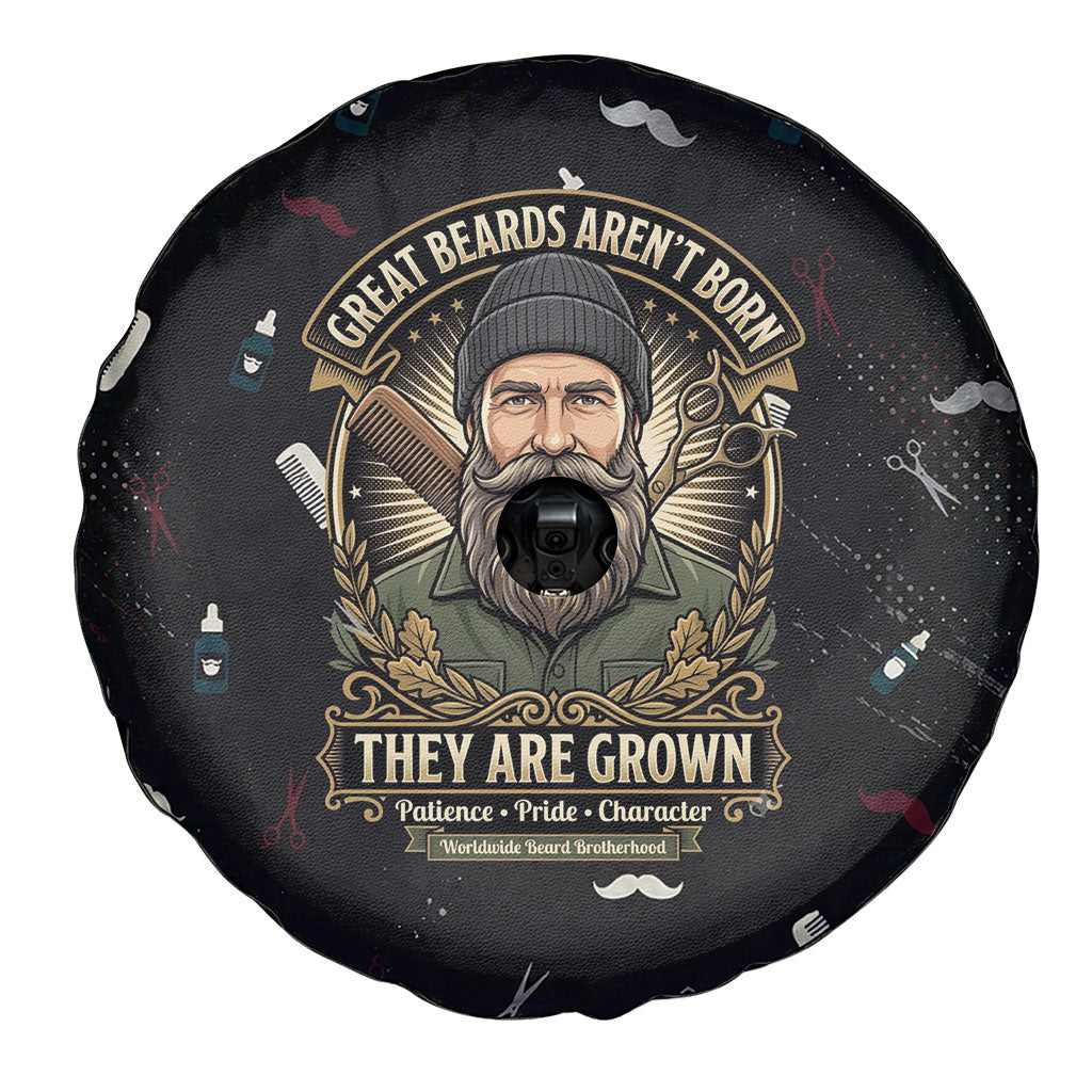 The Beard Society Spare Tire Cover Vintage Barber Great Beards Grown With Pride