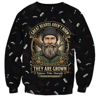 The Beard Society Sweatshirt Vintage Barber Great Beards Grown With Pride