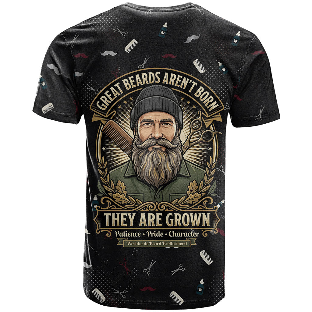 The Beard Society T Shirt Vintage Barber Great Beards Grown With Pride