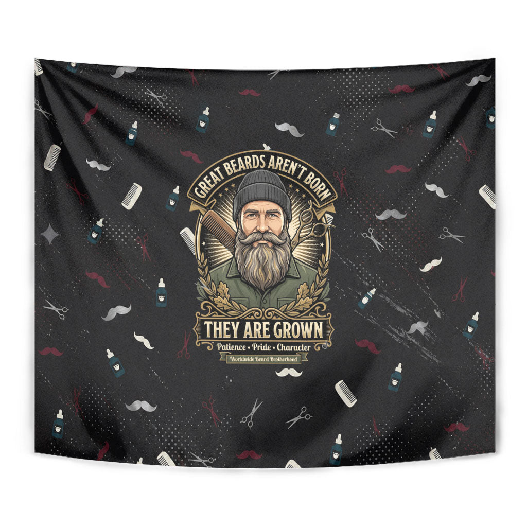 The Beard Society Tapestry Vintage Barber Great Beards Grown With Pride