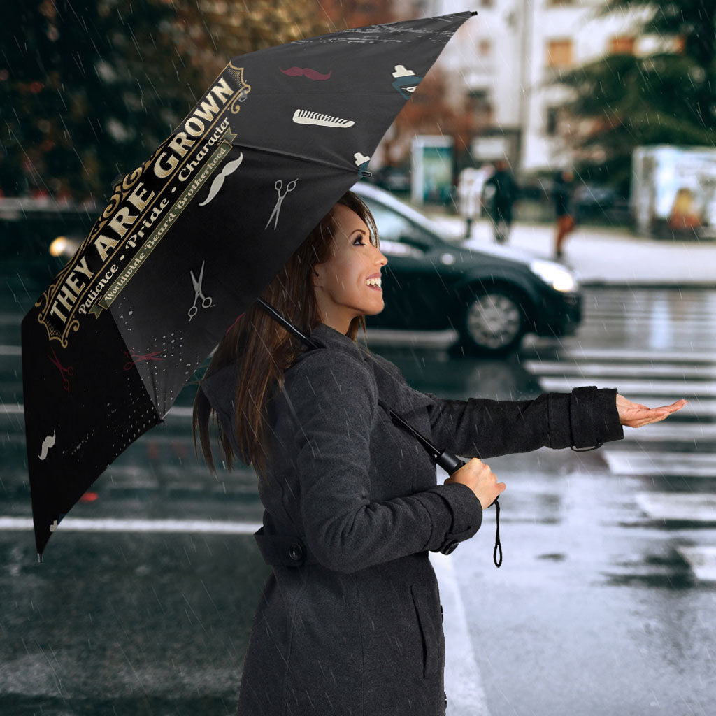 The Beard Society Umbrella Vintage Barber Great Beards Grown With Pride