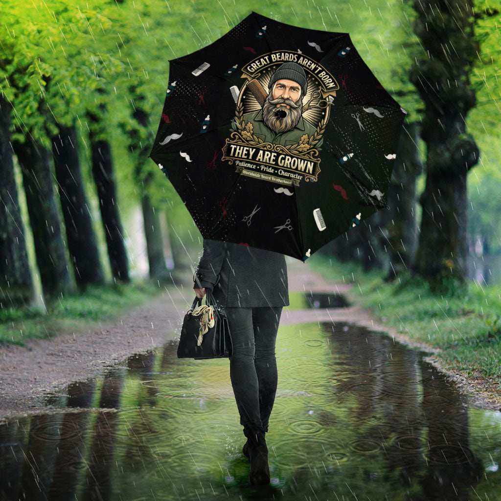 The Beard Society Umbrella Vintage Barber Great Beards Grown With Pride