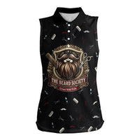 The Beard Society Women Sleeveless Polo Shirt Vintage Barber Great Beards Grown With Pride