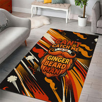 World Beard Day Area Rug Ginger Beard Man Pride - Retro Comic