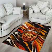 World Beard Day Area Rug Ginger Beard Man Pride - Retro Comic
