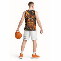 World Beard Day Basketball Jersey Ginger Beard Man Pride - Retro Comic