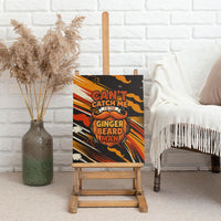 World Beard Day Canvas Wall Art Ginger Beard Man Pride - Retro Comic