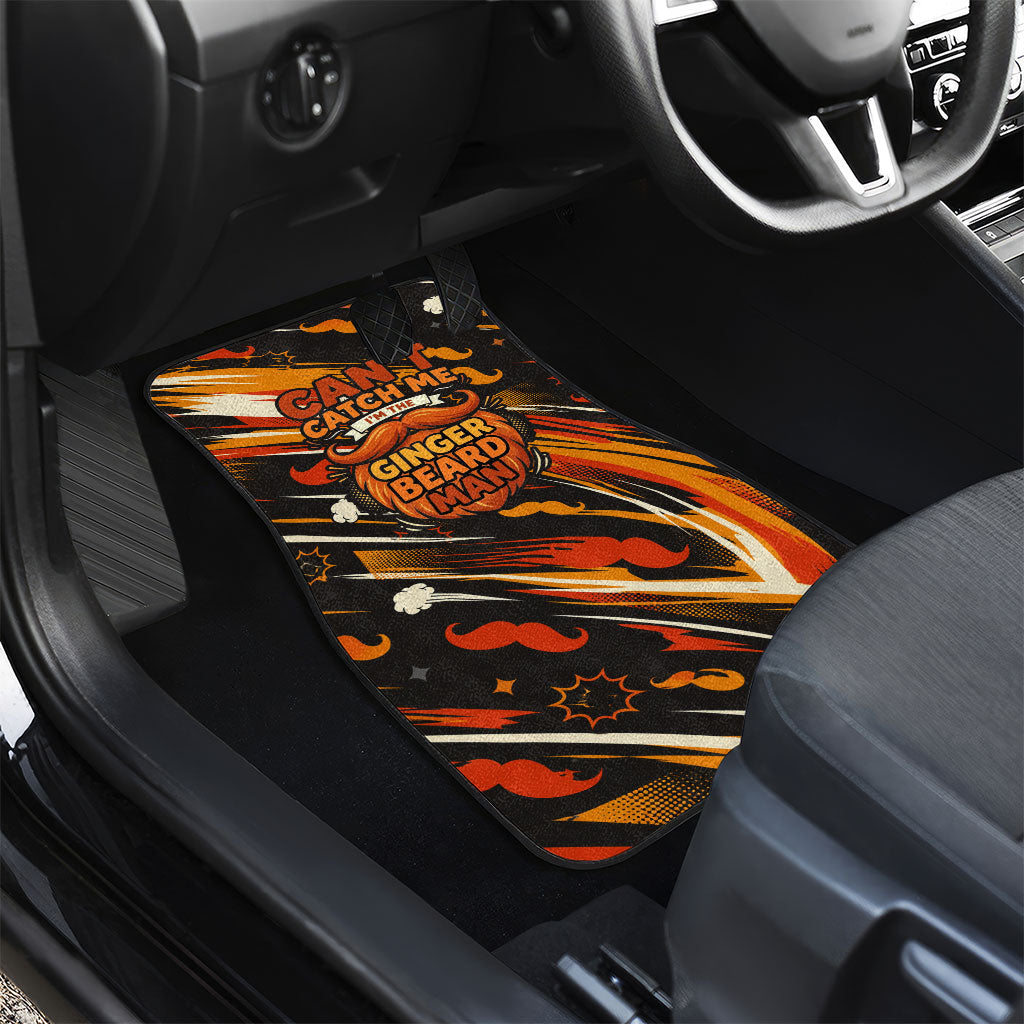 World Beard Day Car Mats Ginger Beard Man Pride - Retro Comic