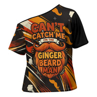 World Beard Day Cross Shoulder Shirt Ginger Beard Man Pride - Retro Comic