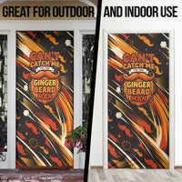 World Beard Day Door Cover Ginger Beard Man Pride - Retro Comic