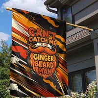 World Beard Day Garden Flag Ginger Beard Man Pride - Retro Comic