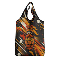 World Beard Day Grocery Bag Ginger Beard Man Pride - Retro Comic