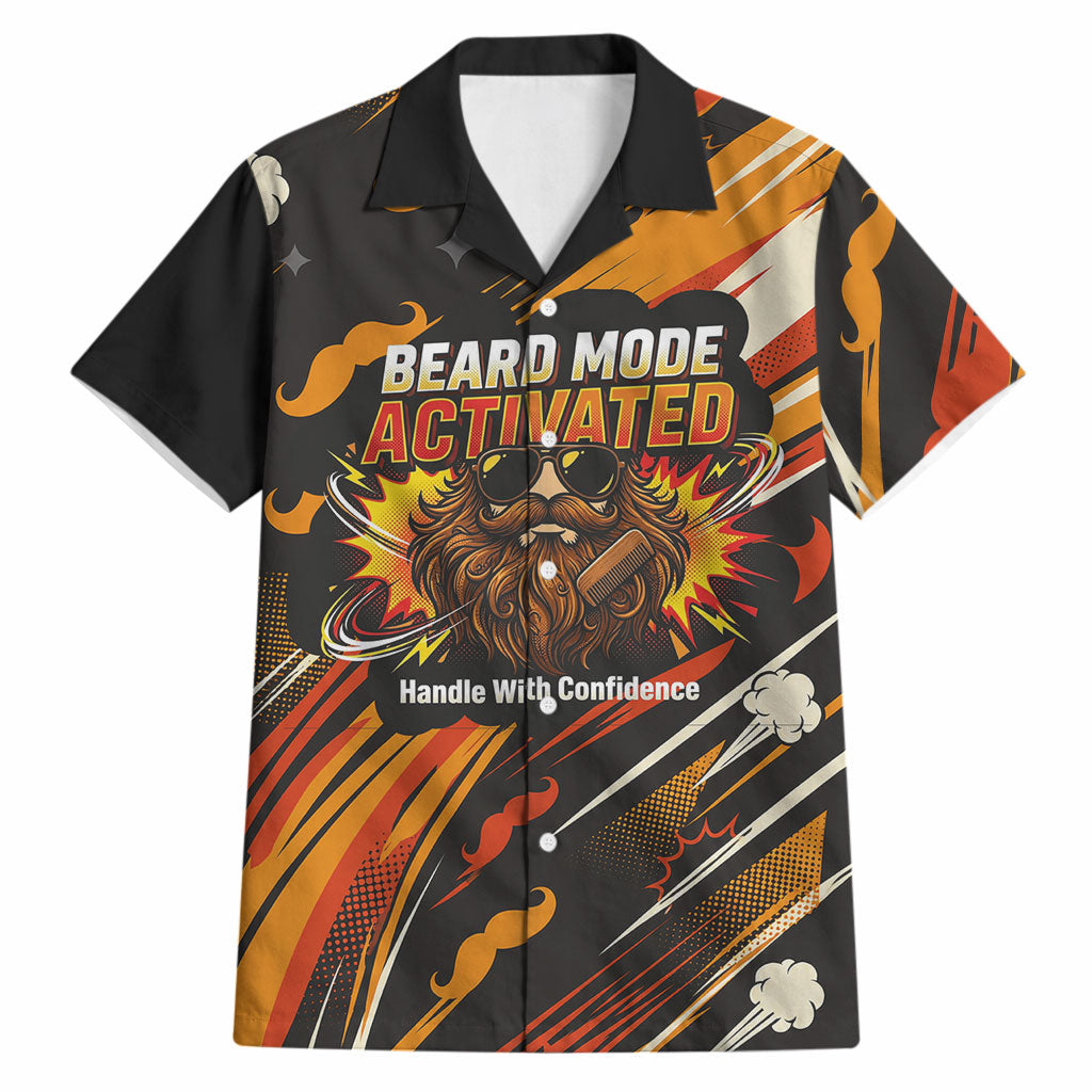 World Beard Day Hawaiian Shirt Ginger Beard Man Pride - Retro Comic