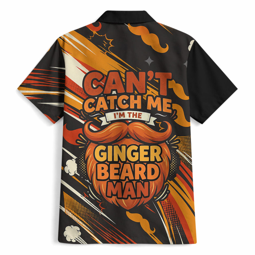 World Beard Day Hawaiian Shirt Ginger Beard Man Pride - Retro Comic