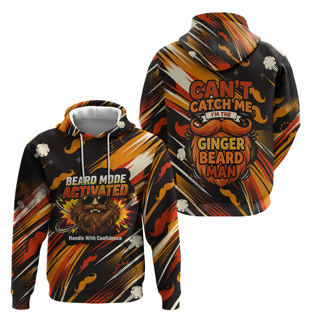 World Beard Day Hoodie Ginger Beard Man Pride - Retro Comic