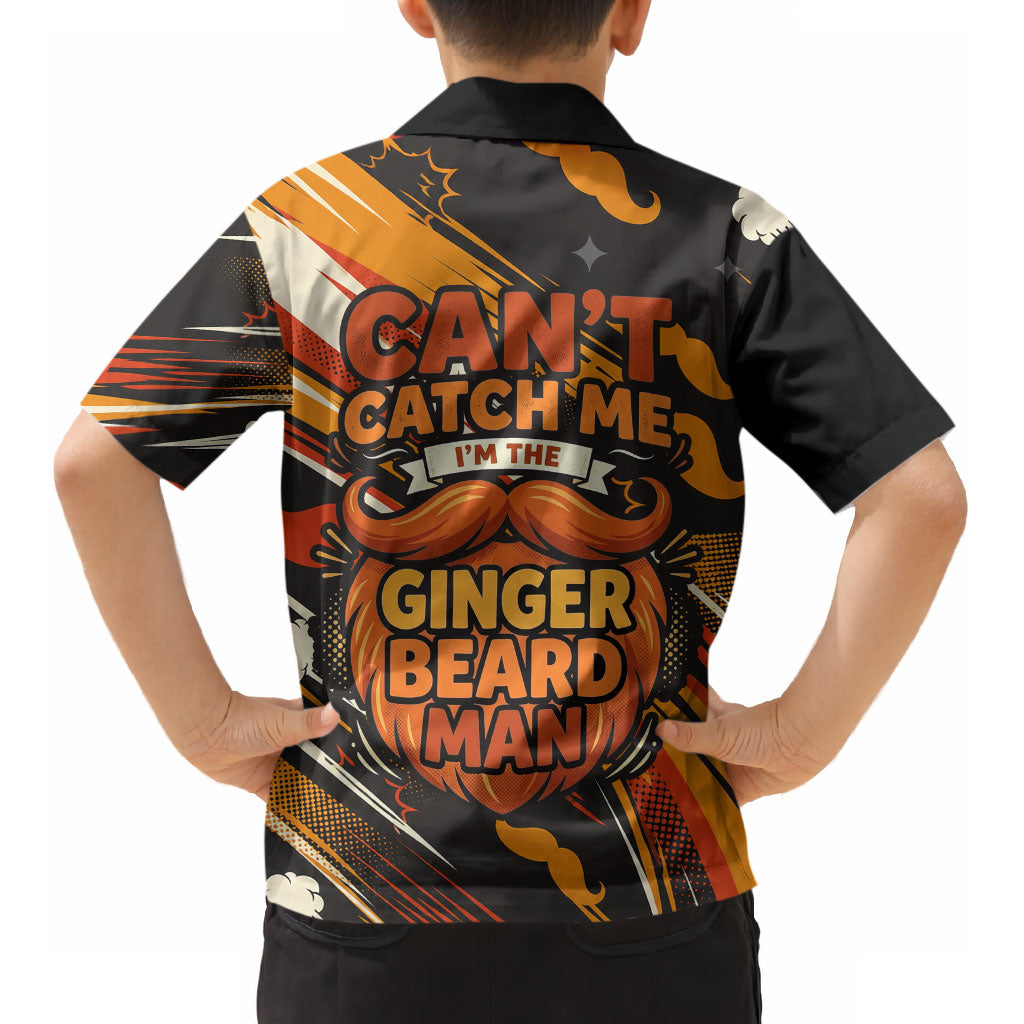 World Beard Day Kid Hawaiian Shirt Ginger Beard Man Pride - Retro Comic