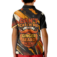 World Beard Day Kid Polo Shirt Ginger Beard Man Pride - Retro Comic